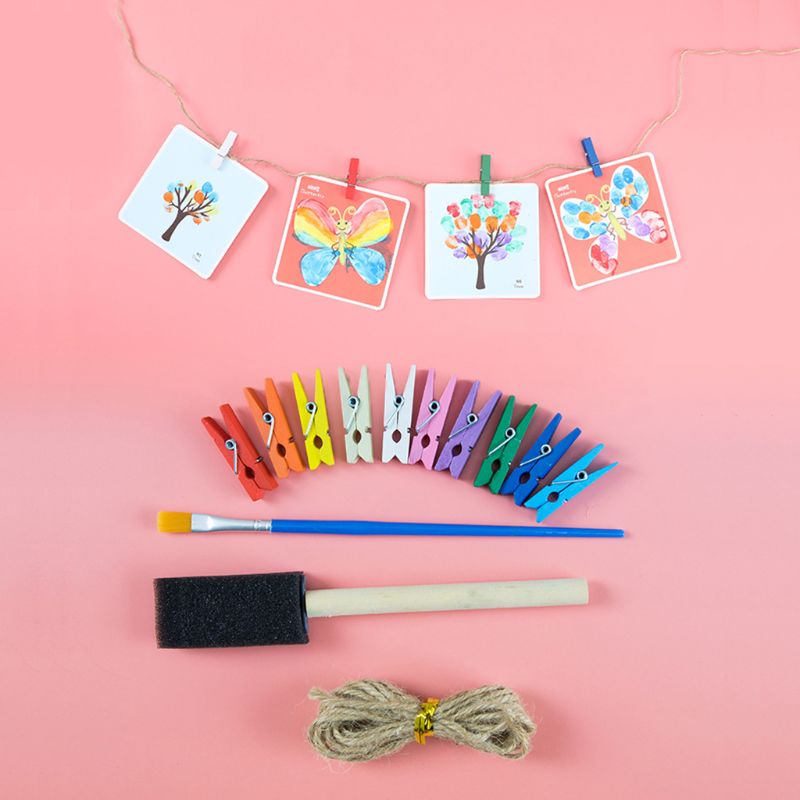 30ml Finger Paint 6/8/12 Colors Set Washable Kids Finger Paint Supplies N1HD