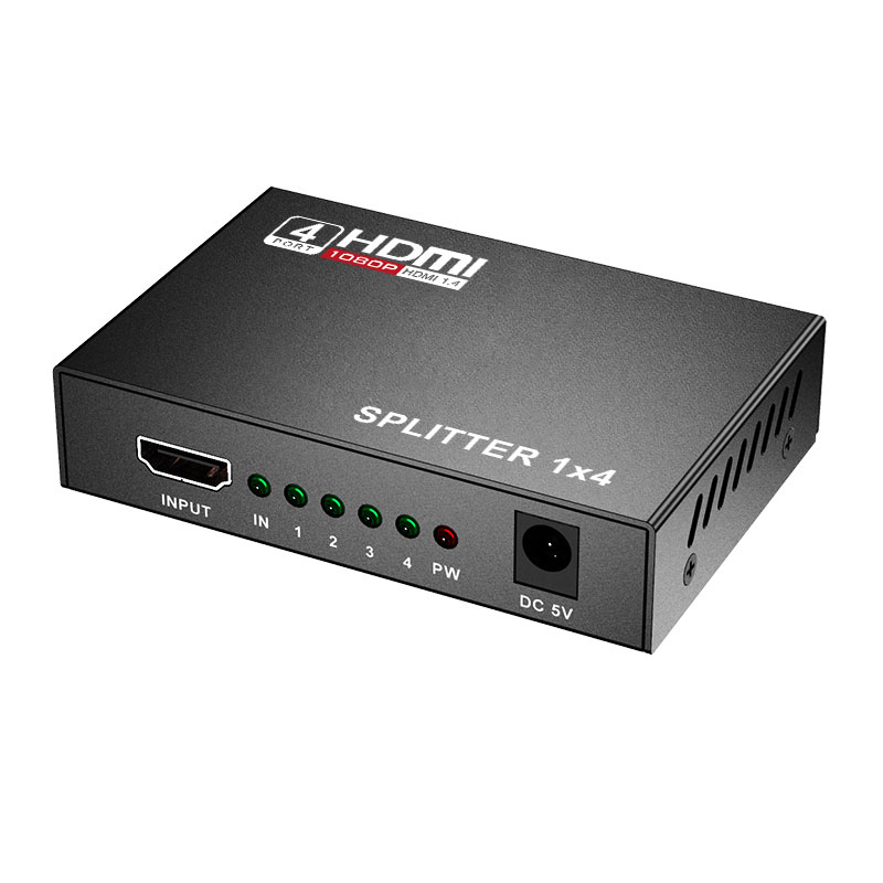 4k splitter hdmi 1 in 4 ieșiri hdcp video hdmi splitter comutator 1 x 2 1 x 4 splitter 1 in 2 ieșiri 1080p afișaj dublu pentru hdtv  ps5 xbox: 1080p 1 x 4 / Cablu usb