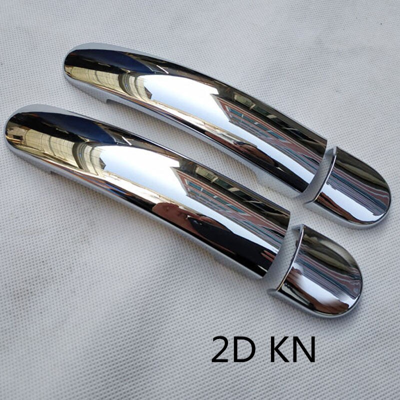 Velegnet til volkswagen vw polo  mk5 6r 6c tilbehør krom bil dørhåndtag dæksel trim styling russisk version: 2 dknys