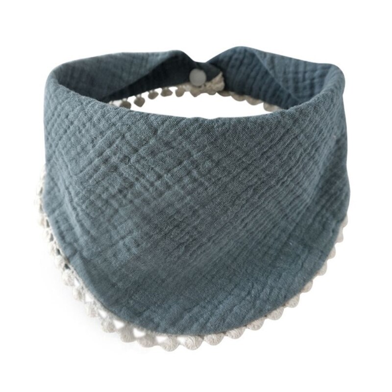 Baberos de alimentación para bebés, pañuelo de algodón puro suave, toalla de Saliva, bufanda triangular 54DA: DB