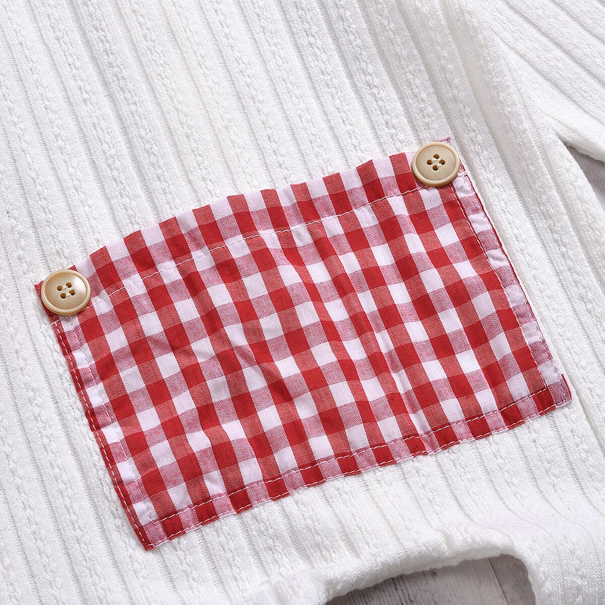 0-24M Winter Baby Kind Baby Jongens Meisjes Gebreide Romper Plaid Patchwork Jumpsuit Outfit Unisex Pyjama Betaalde Sleeper pjs