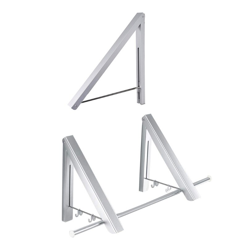 Perchero Invisible plegable para ropa, montado en la pared, multifuncional, a prueba de viento, L9CF