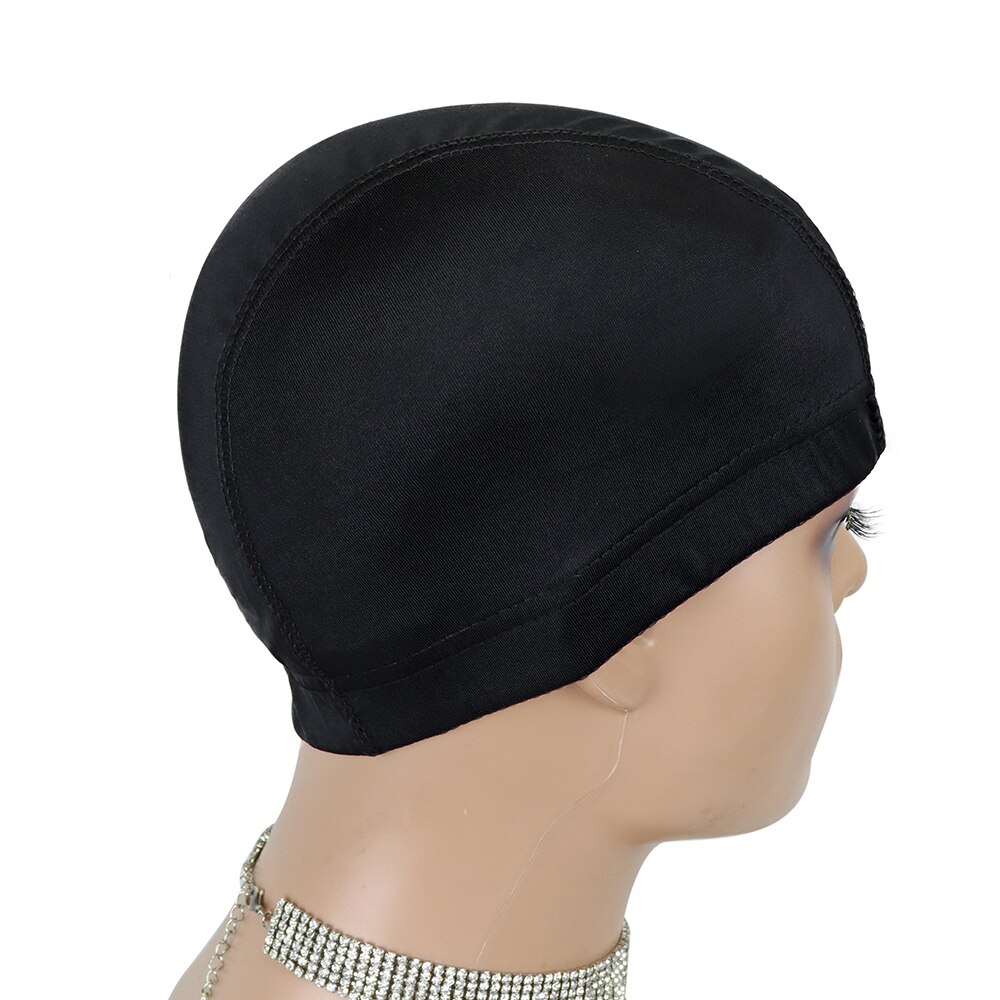 1 Pc Black Dome Cornrow Wig Caps Easier Sew In Hair Stretchable Weaving Cap Elastic Nylon Breathable Mesh Net hairnet