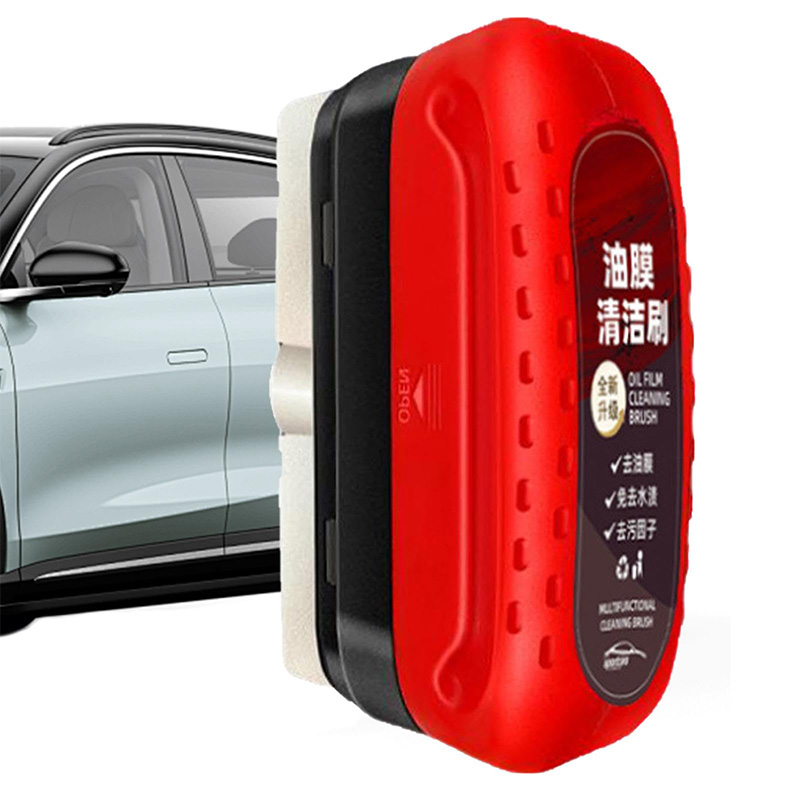 Car Glass Glossy Powerful Car Windshield Cleaner Oil Film Remover Car Window Glass Cleaner Removes Dirt Car Cleaning Brush