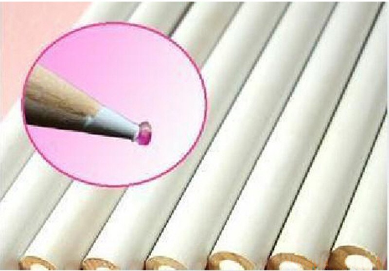 Juego de 10 unids/set de lápices de madera para punteo, punteadores profesionales para decoración de uñas, diamantes de imitación, gemas, herramientas de recolección
