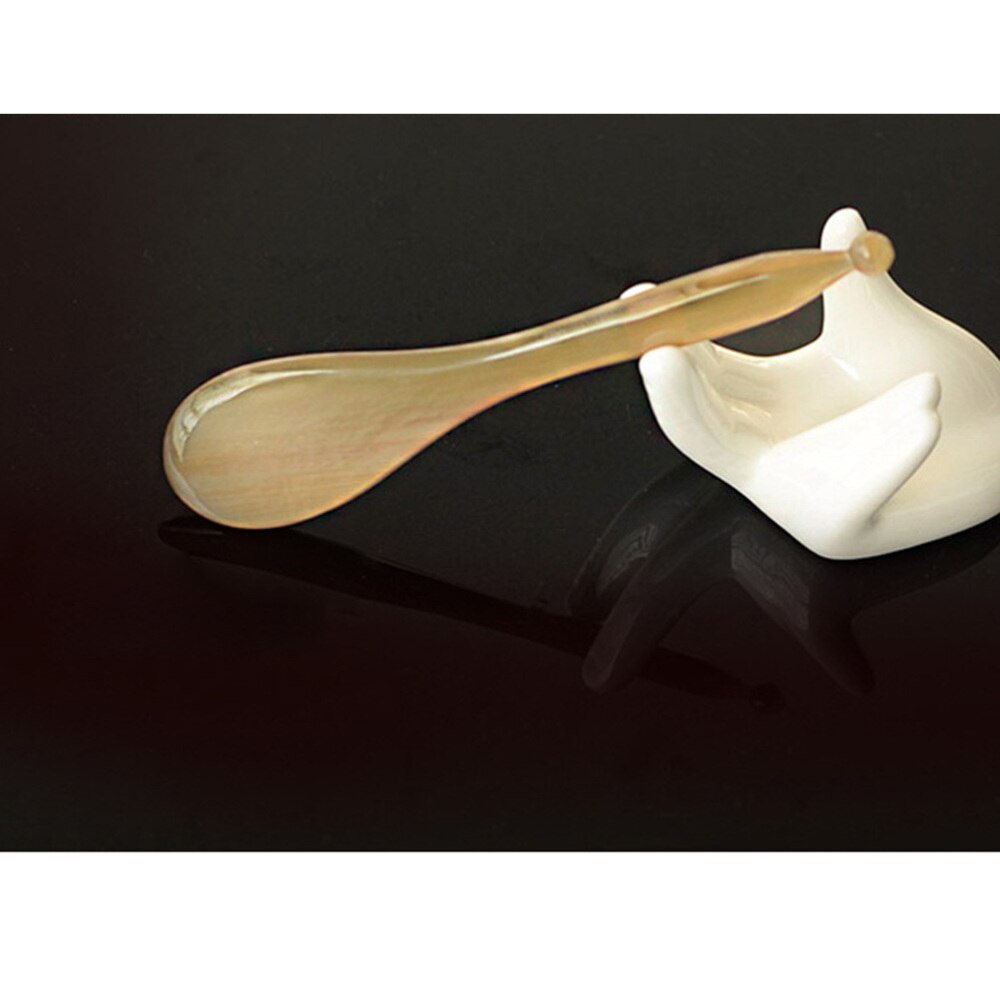 1pc øjen massagepind naturligt yak horn spids pind oksehorn skønhedsmassage pind multifunktions øjen massager til kvinder mand brug si