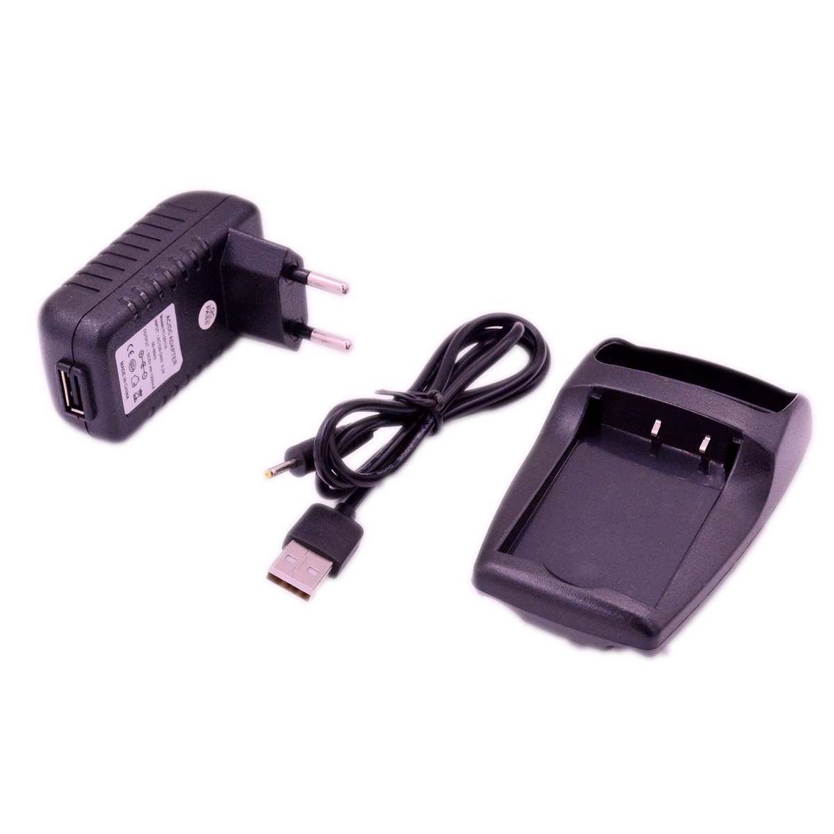 BAOFENG UV3R Desktop Charger Base AC Plug Adapter DC To USB Cable for UV-3R HAM Radio Power Supply Tray Accessory Replacement