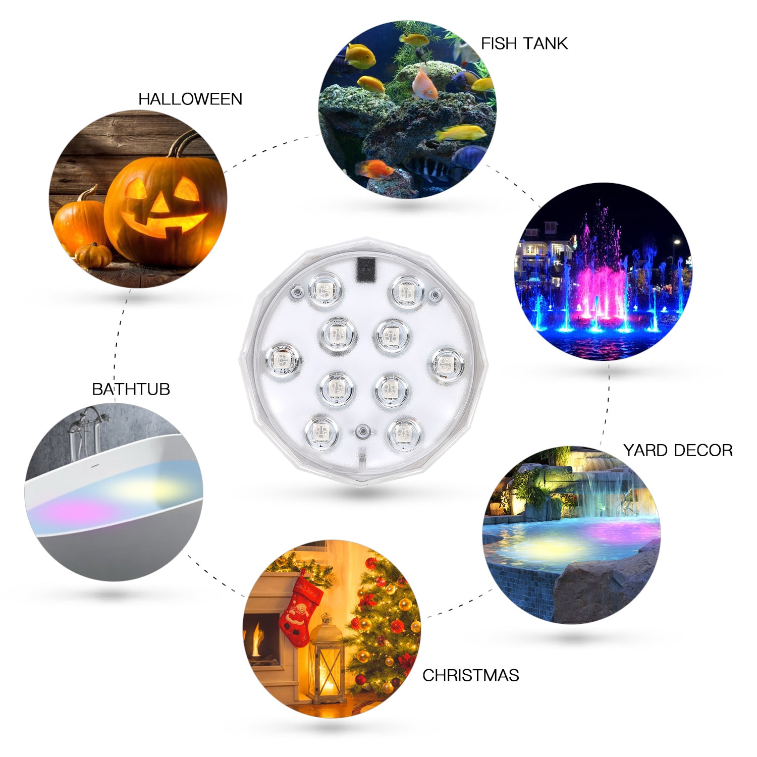IP68 Swiming Pool Light Xmas Submersible Underwater Lamp Led Waterproof lumiere piscine for luces baseny ogrodowe Pond Lights