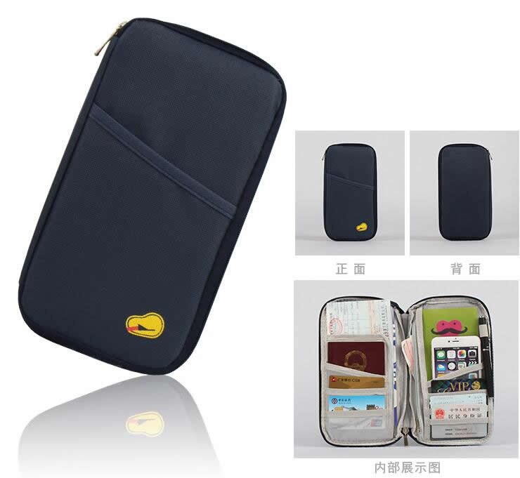 Travel Accessories Function Passport Cover Wallets Bag Polyester ID Addres Holder Women Men Portable Baggage Boarding Card Case
