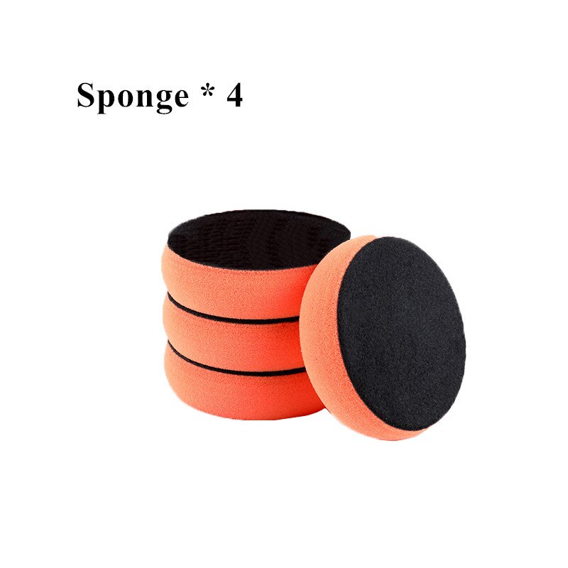 Almohadilla de pulido de cera para lavado de coches, esponja de limpieza de coche, almohadillas aplicadoras de microfibra, uso para encerar y pulir en el hogar: Descolorido