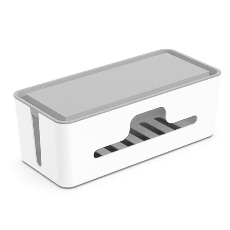 Power Plug Box Desktop Cable Organizer Wire Arrangement Multi-function Box Under Desk Cable Management Tray