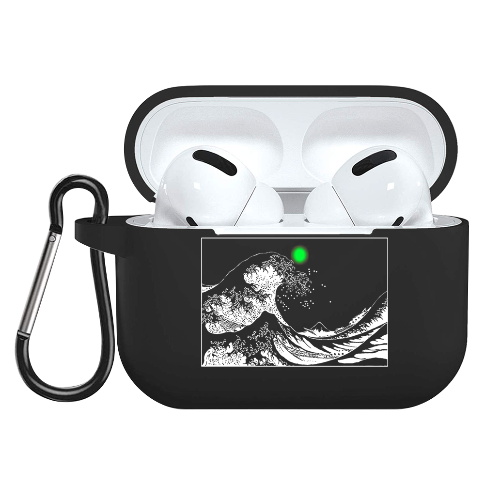 La Grande Onda di Kanagawa Auricolare Custodia Per AirPods Pro Custodie Molle Del Silicone di Lusso Texture Opaca Della Copertura di Protezione per AirPod 3: Kpet-he-fkbhaila3d