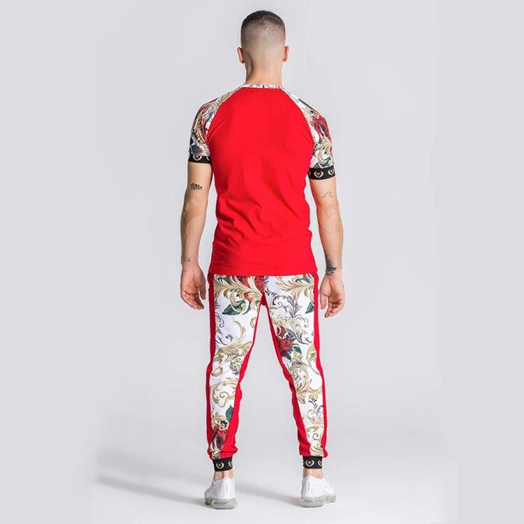 T-shirt Mannen Casual Zomer Bloemen Man Tshirt Tee Tops Streetwear Kleding Heren T-shirt Gym Fitness Mannen t-shirt