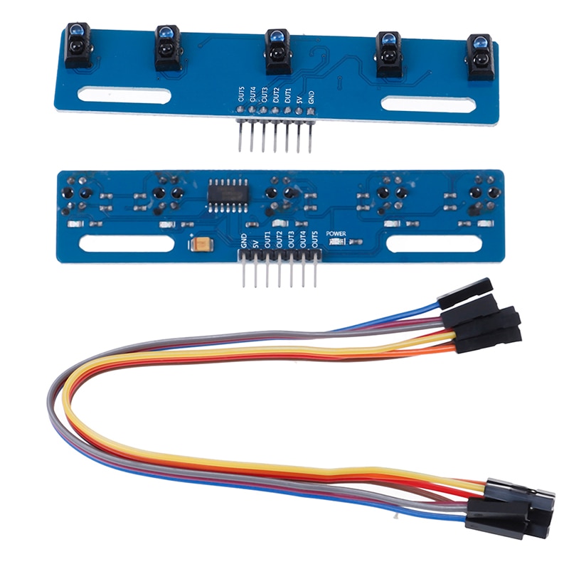 TCRT5000 KIT 5 Manier/road IR Optische Switch Barrier Lijn Track Module