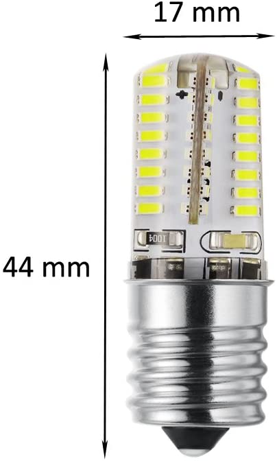 Ampoules LED E17 à culot variable 110V 3W, 30W, blanc 6000K, équivalent ampoule halogène, équipement de four, paquet de 4