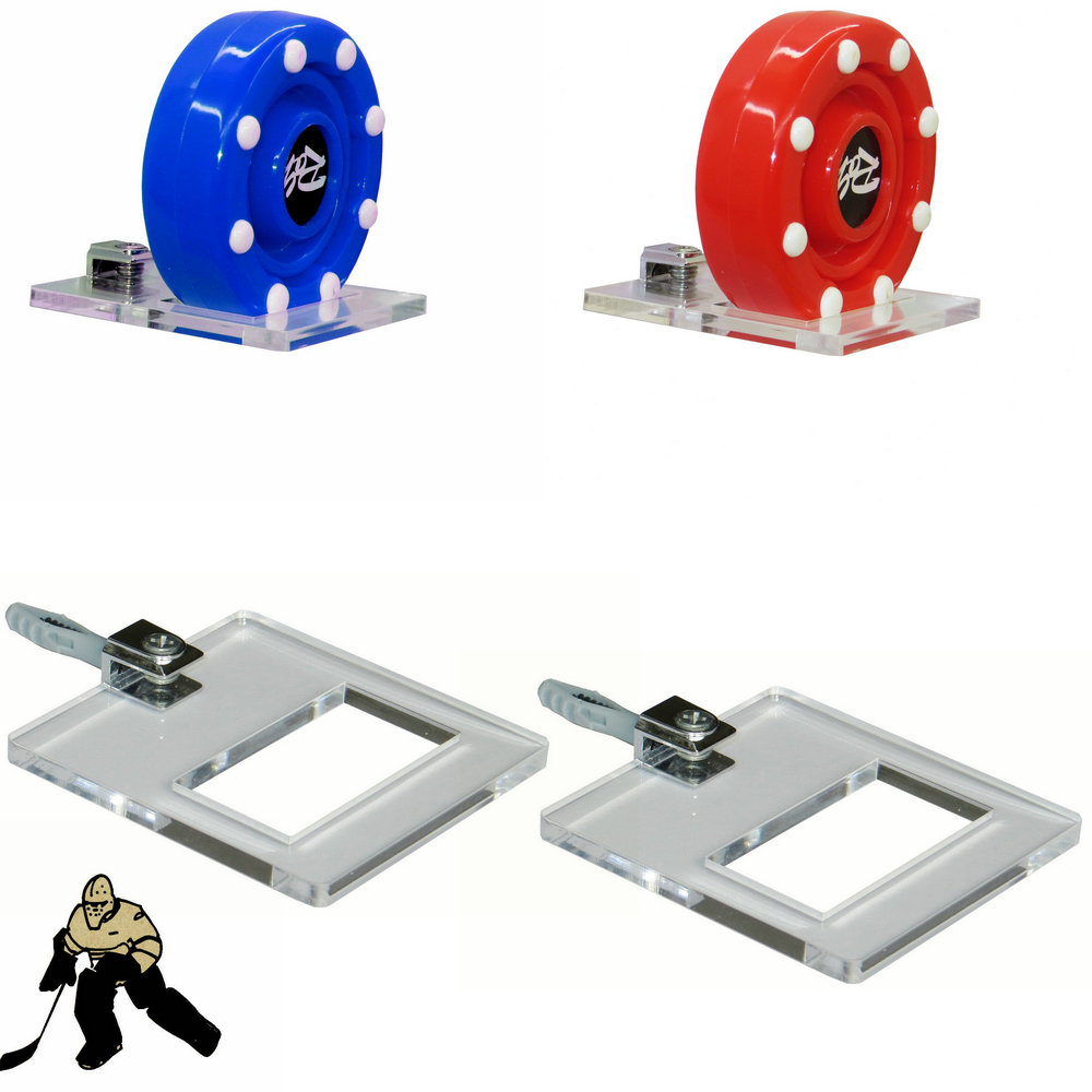 Luxury Floating Hockey Puck Display Rack / Wall Mounted Ice Hockey Puck - 2/Pk