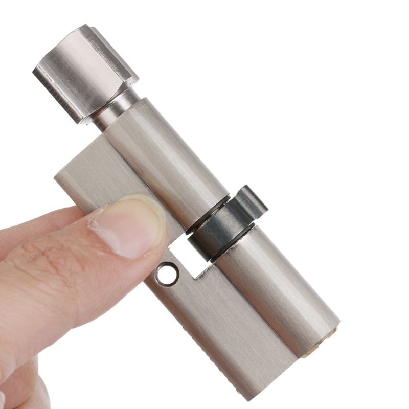 1Set Door Cylinder Lock Anti-theft Entrance Metal Door Lock with 3 Keys for Home