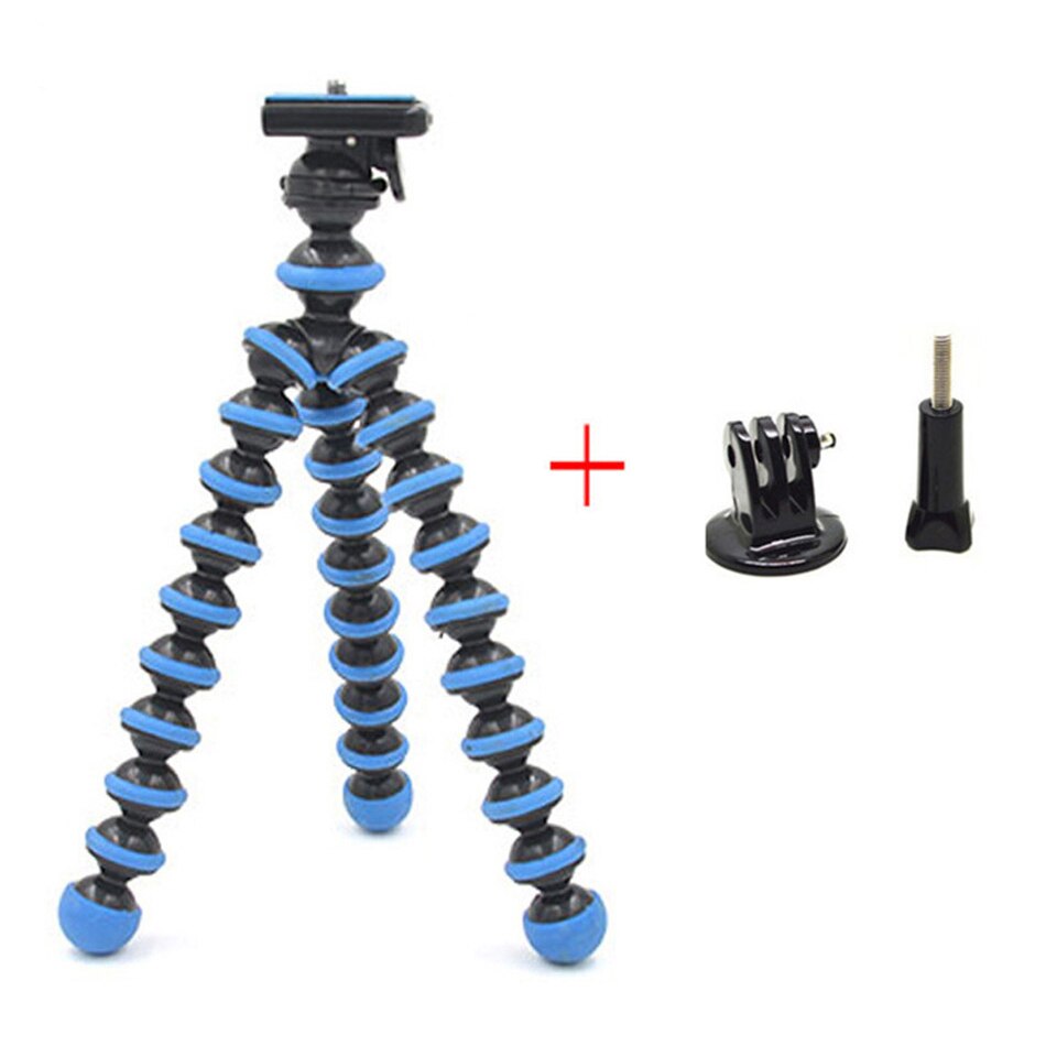 Mini Flexibele Octopus Statief Voor Mobiele Telefoon Samsung Xiaomi Huawei Iphone Actie Camera Voor Gopro Sjcam Yi Universele Houder: Black Gopro Tripod