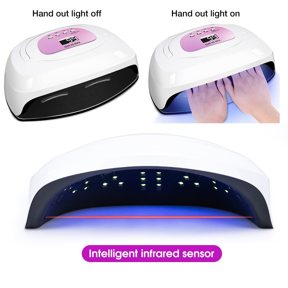 120w uv led lamp for nail dryer two hands ice lamp 54 ledsfor manicure gel nail lamp drying lamp for gel varnish