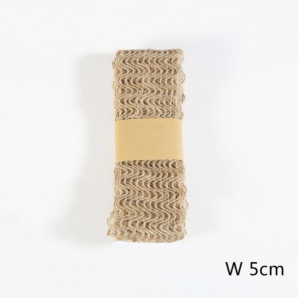 2m 3.5-5cm naturliga jutedelar tvinnad sladd hamprep pysseldekoration reptråd för packning / väskor / tag: 18