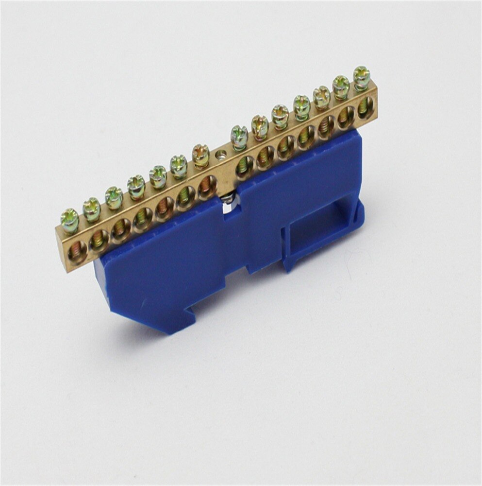 1 st. jda 5-0609 verdeeldoos railtype aansluiting koperen staaf koperen klemmenstrook bedradingsblok vlamvertragend kunststof