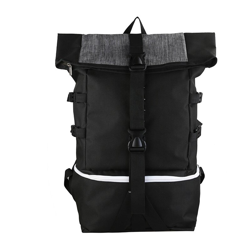 Large Capacity Men's Sports Backpack Mechanical Style Travel Big Bags Trend School Backpack for Teenagers Male Backpack: White