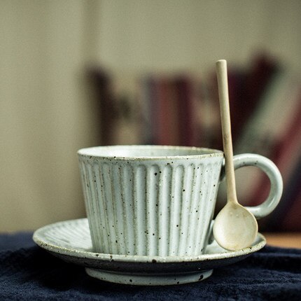 Japanska porslin tekoppar retro kaffekopp vintage hushållsvatten kopp mugg svart tazas de ceramica creativas latte kopp tekopp: Stil 9