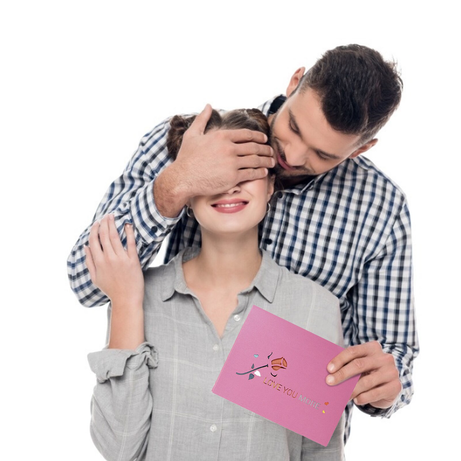 Exquisite 3D Pop-Up Cards With Envelope Ideas 3D Handmade Greeting Cards Fit Valentine' S Day Anniversary Year Greeting Card