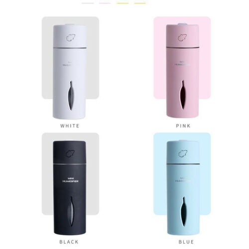 Bærbare mini vandflaske hætter luftfugter luft diffuser aroma tåge m flaske led