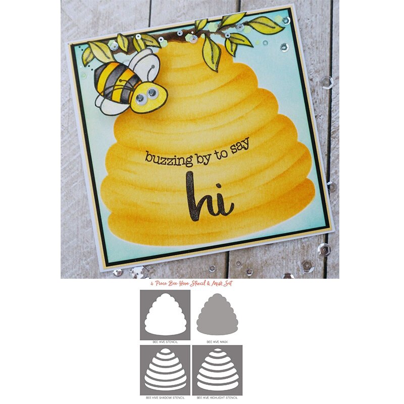 Fond cadre bambou nid d'abeille nuages pochoir en plastique pour bricolage Scrapbooking gaufrage papier carte artisanat peinture modèle: 3