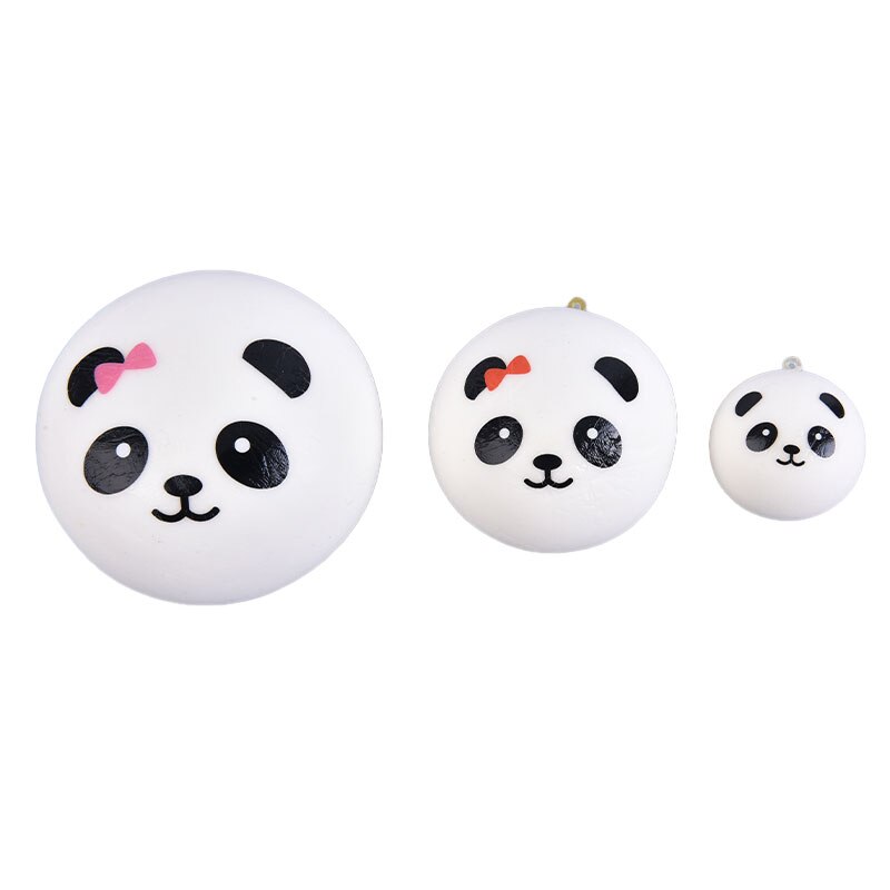 4/7/10cm panda stressverlichters, langzaam stijgende decompressie speelgoed sleutelhanger, kinderspeelgoed