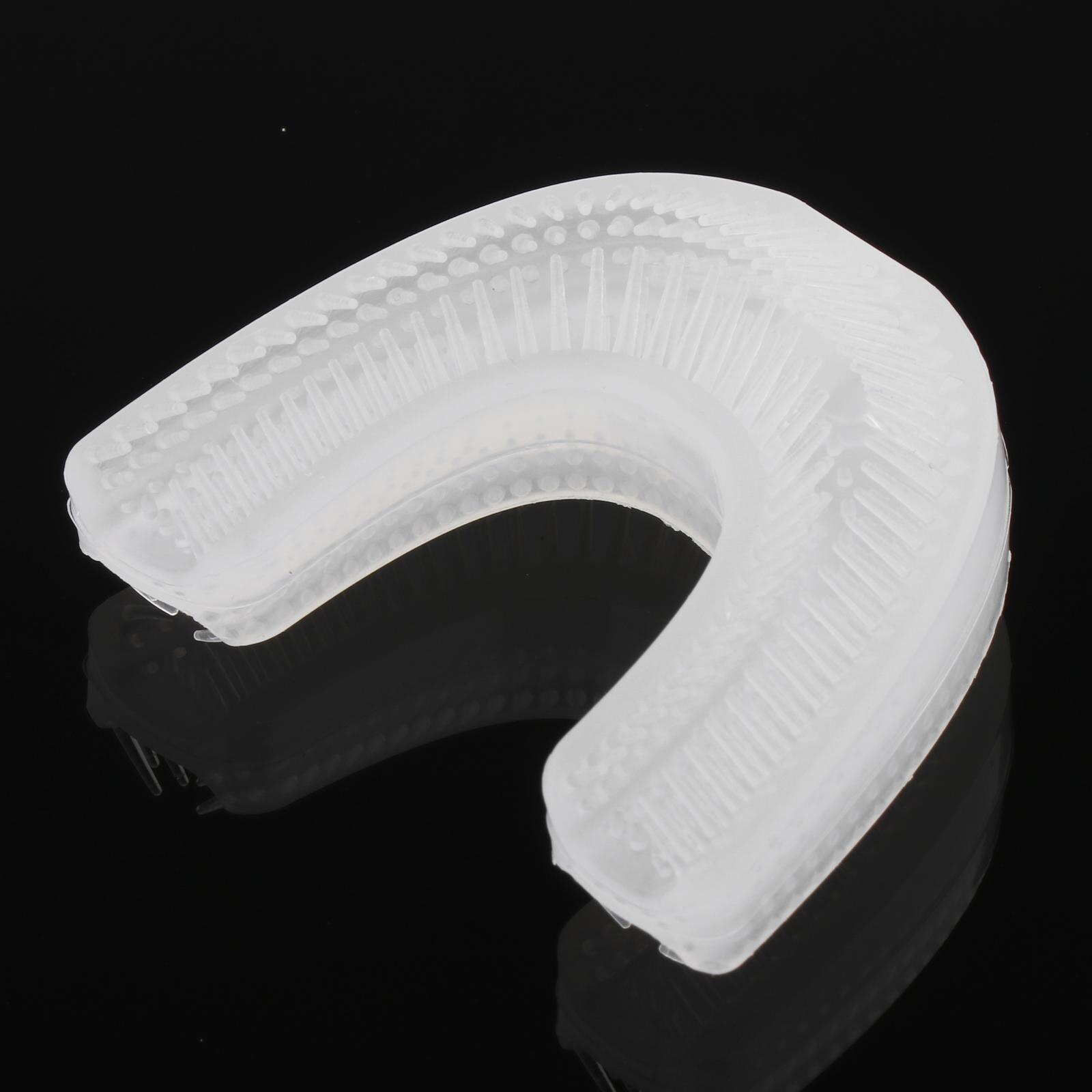 Cabezales de cepillo de dientes en forma de U de silicona para niños, cabezales de repuesto de 360 grados, cepillo de dientes eléctrico: U Shape  6-12 Year