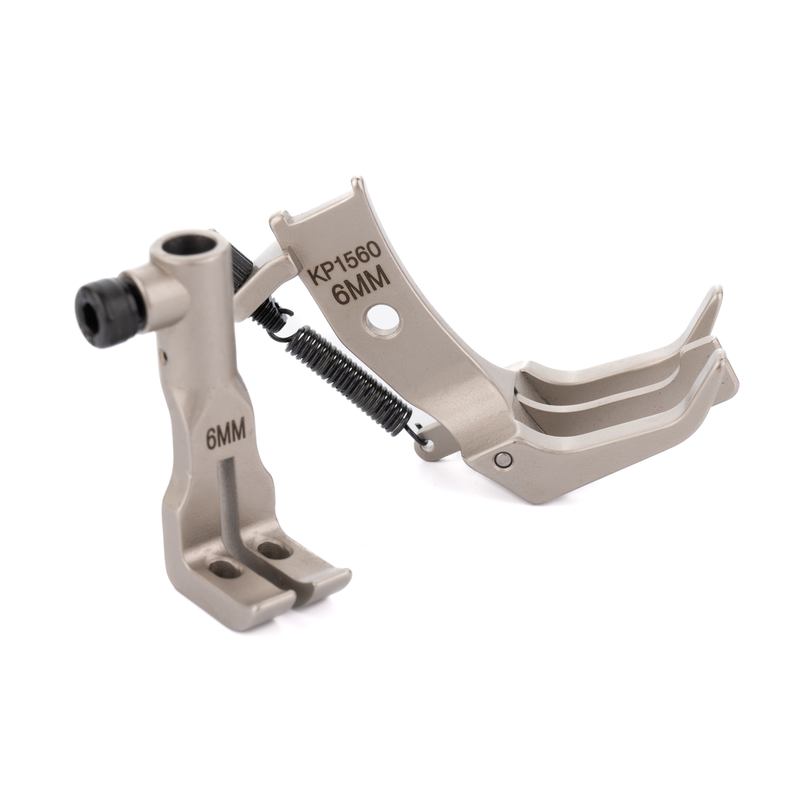 Kp1560 overdragerfod med centerføring, passer til dobbeltnålssymaskine, consew 369rb juki lu -1560 typisk  gc20606 20618/ 213-67958