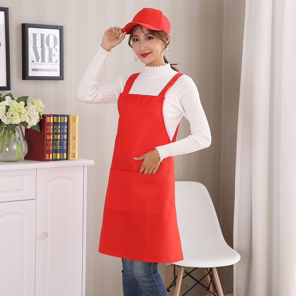 Adjustable Cooking Kitchen Apron Water Resistance Waterproof Female woman lady Men Chef Apron Japanese-style