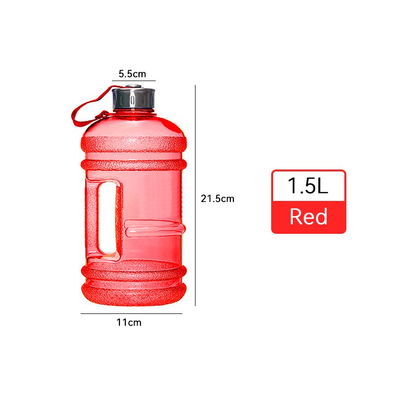3700ml store vannflaske shaker flaske med håndtak utendørs fitness løpe gym trening plast sports vannflasker