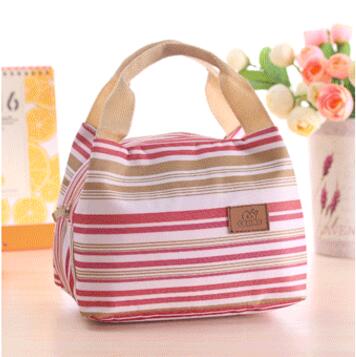 eTya Stripe Insulated Lunch Bag Tote Travel Picnic Bags for Women Men Kids Fresh Cooler Thermal Food Storage Lunch Box: 5