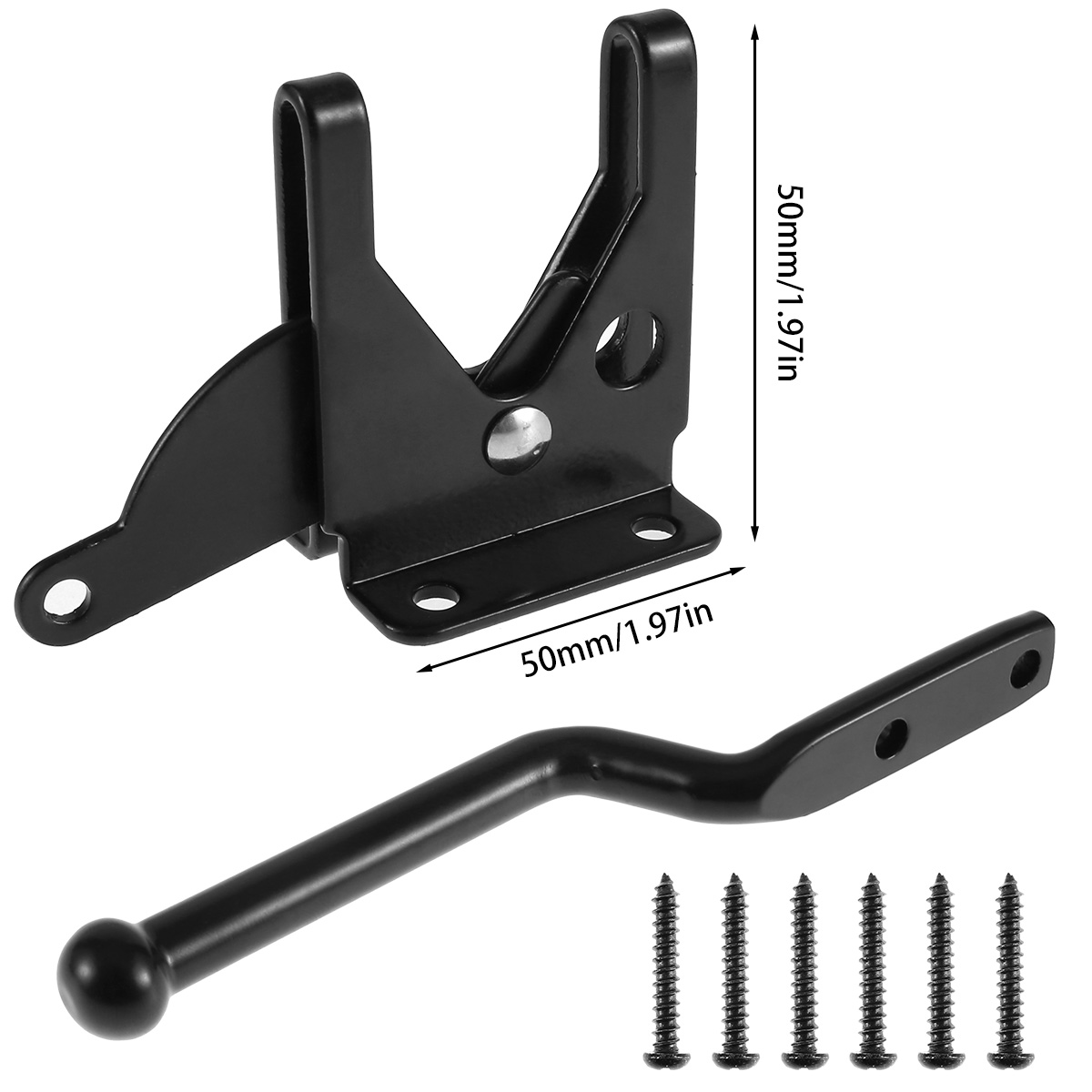 poortgrendel Zelfsluitend Zwaar uitgevoerd poort Vangstbestendig veiligheidsdeurslot Automatische hendel Deurgrendel met schroeven