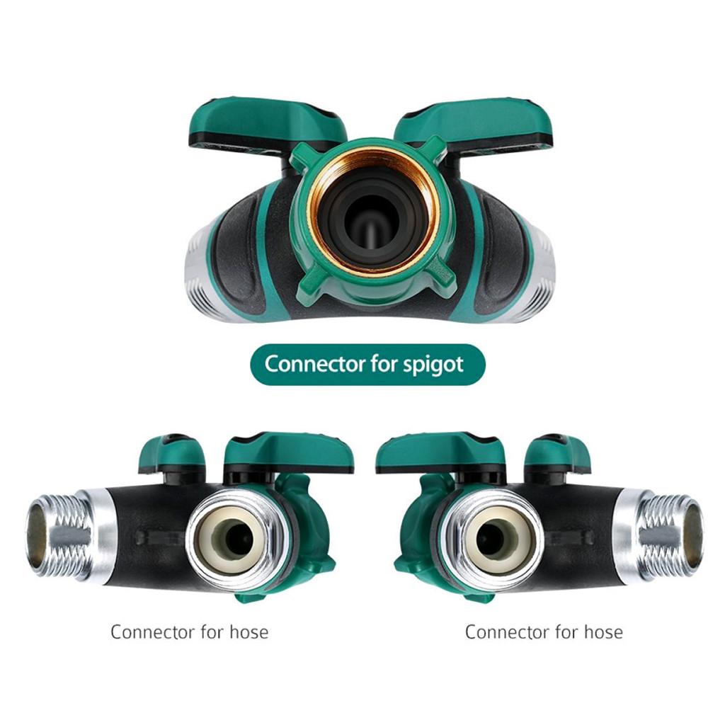 Tuin 2-Manier Distributeur Waterstroom Zinklegering Y Slang Splitters Connector Regulable Praktische Kraan Tuin Water Connectors