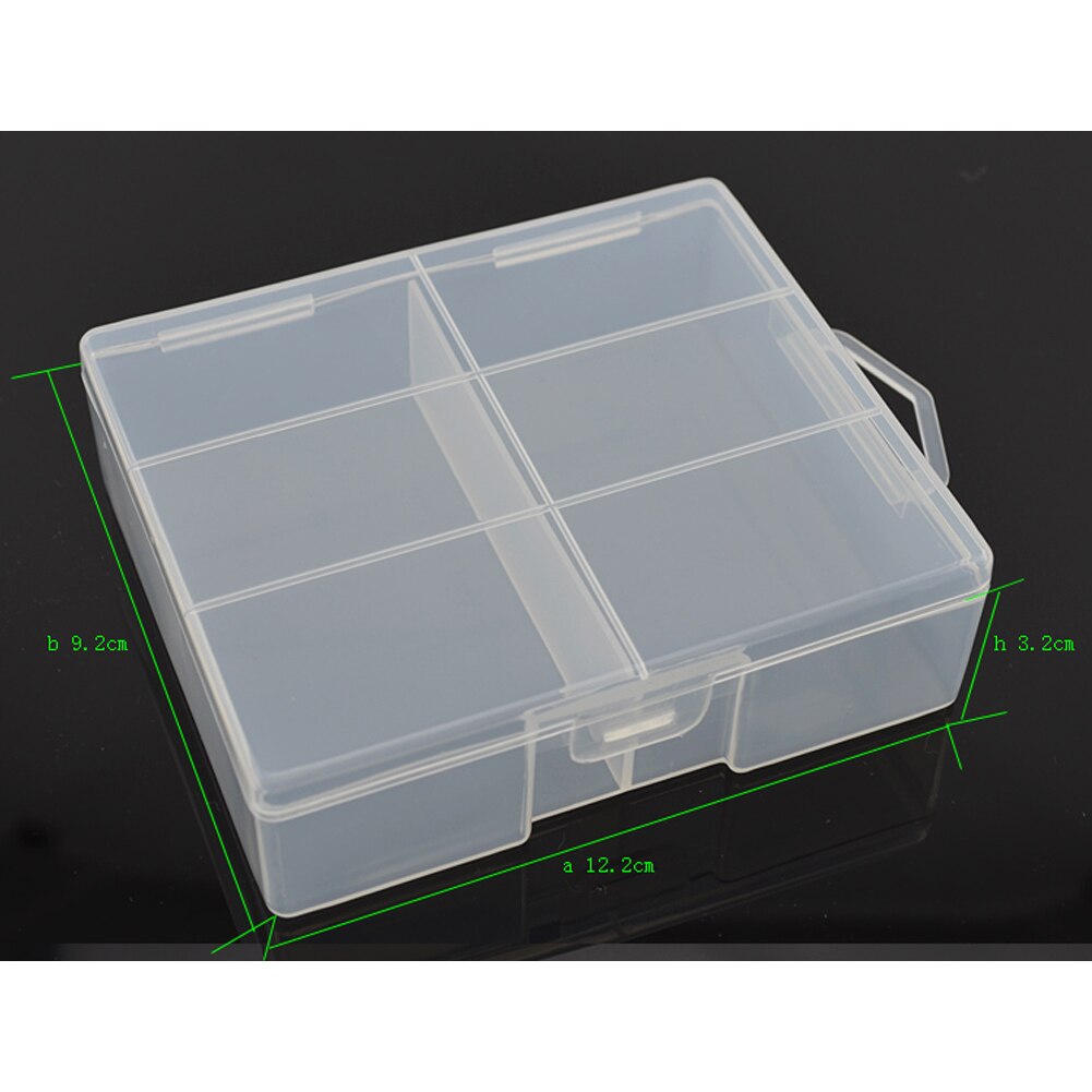 Case Safe Container Organizer Dry Battery Storage Box Holder Large Capacity Full Cover Hard Plastic Transparent Portable