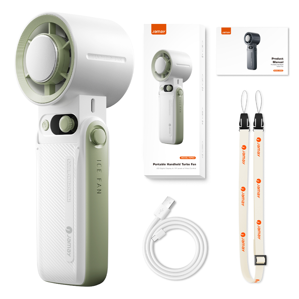 Best Seller Rechargeable Handheld Cooling Fan F5 Pro 199 Adjustable Speeds 6H Rapid Cooling Portable Mini Fan Outdoor products