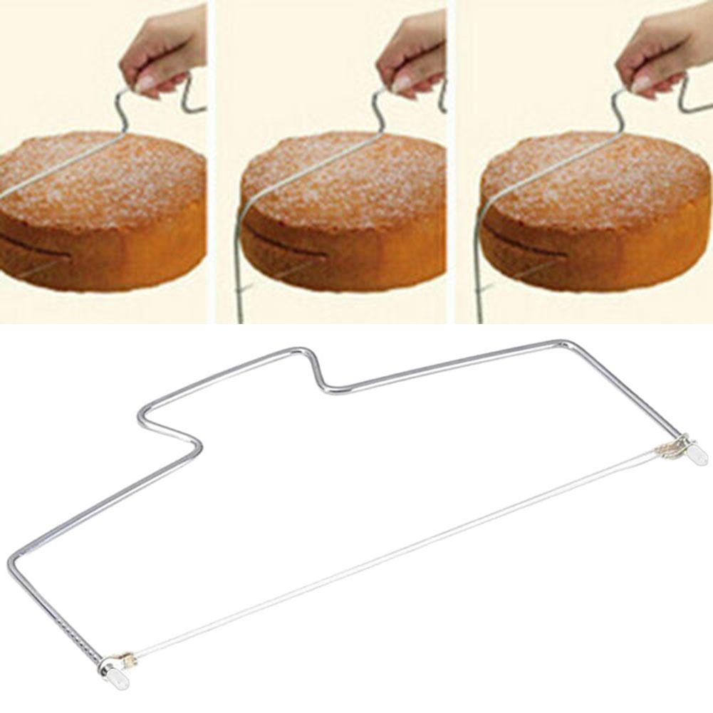 Verstelbare Duurzaam Roestvrij Staal Brood Slicer Cake Cutter Splitter Bakken Gelaagde Keuken Tool Te Gebruiken