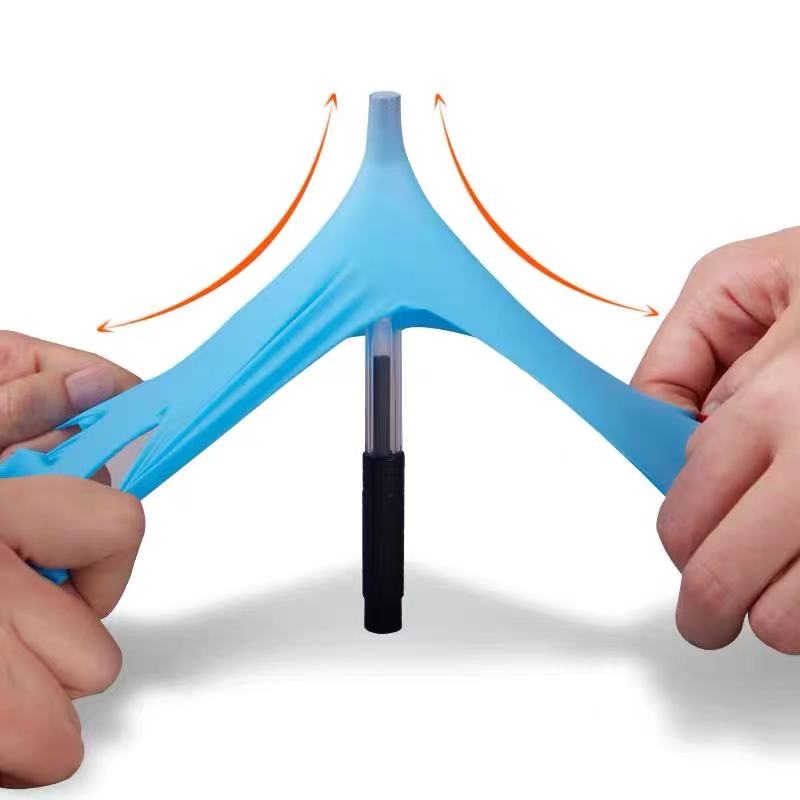 Intco nitrile gloves disposable synthetic gloves vinyl and nitrile blend blue gloves 100pcs per box en455 en374 avaliable