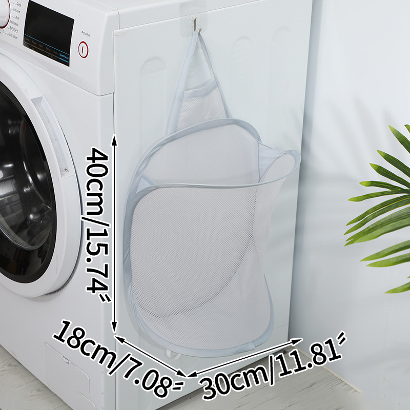 Badkamer Plak Type Opslag Plank Multifunctionele Wasmanden Muur Gemonteerde Wasmand Huishoudelijke Organizer Box: Gray