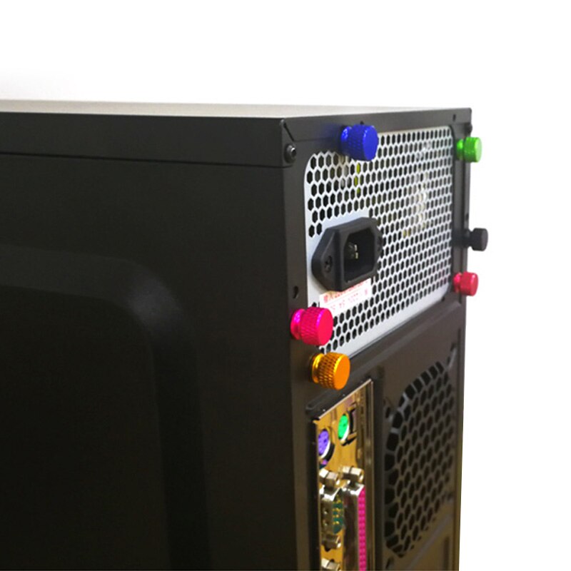 C.M Computer Components Chassis Color Aluminum Alloy Hand Screw 6 # 32 * 6 PC Power Coarse M3.5mm Screw