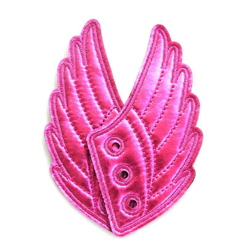 Chaussures de Skate en tissu noires 1 paire | Ailes décoratives, baskets de Marathon, accessoires de chaussures, petites ailes adorables pour garçons et filles: Fuchsia