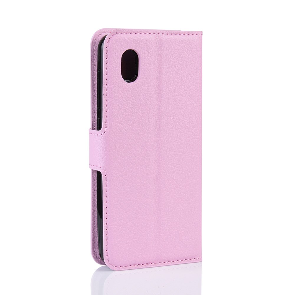 Tarjeta de funda de cartera titular del soporte teléfono casos para ZTE Blade L8/caso para ZTE L8 de cuero de la Pu caso Shell protector: Pink Jfc Lzw