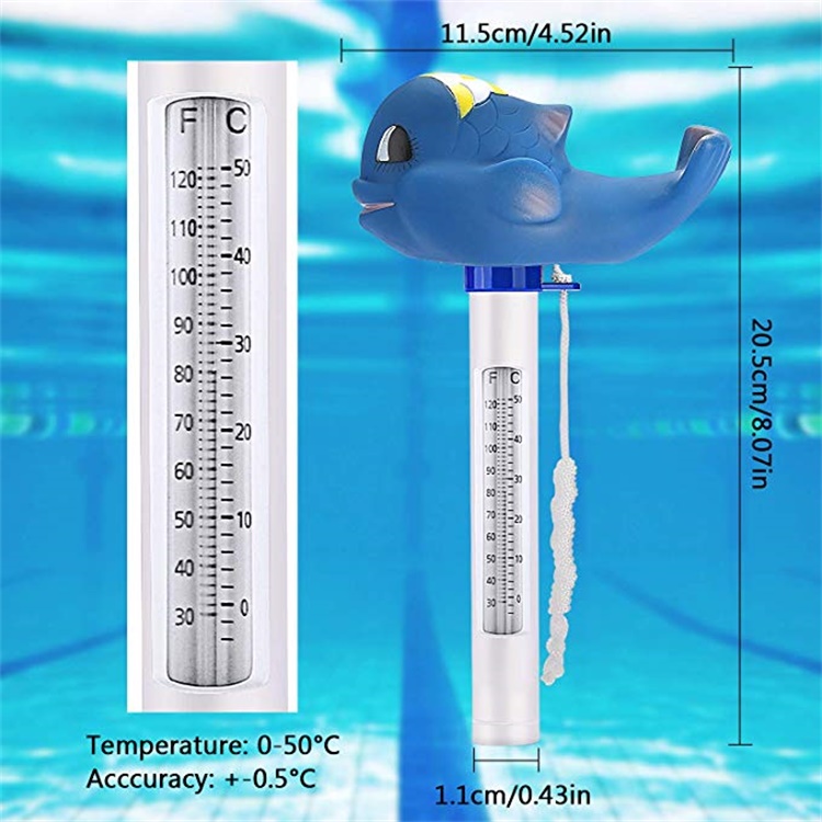 Zwembad Thermometer, Kuuroorden Thermometer, Zwembad Thermometer Met String, Shatter Bestendig, Drijvende Thermometer Voor Zwemmen Zwembad