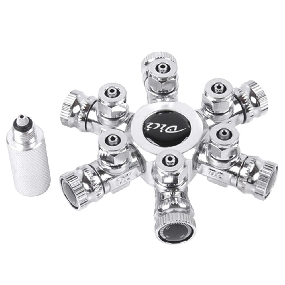 6 outlet double outlet output Aquarium CO2 Regulator, 2 way, 3 way, 4 way, 5 way, 6 way splitter +