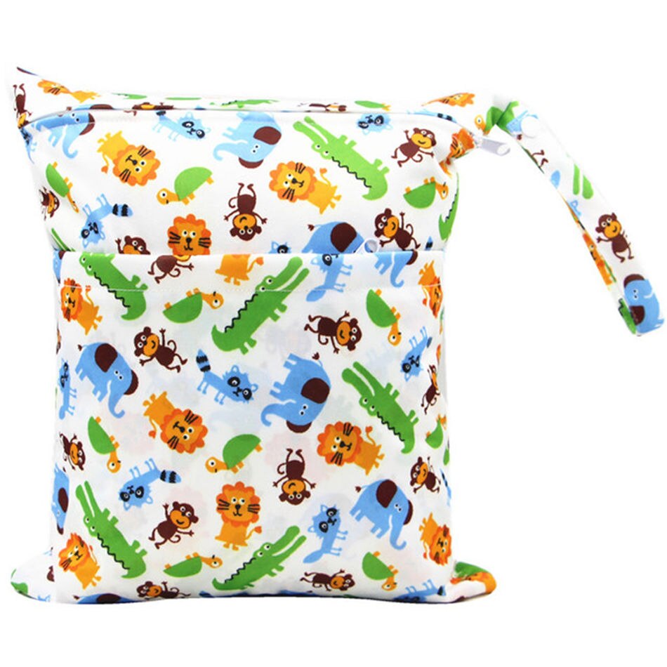 Balleenshiny nass trocken Tasche Mit Zwei Für Baby Windeln Windeln Wasserdicht Wiederverwendbare 36cm x 30cm Baby Windel tasche Veranstalter
