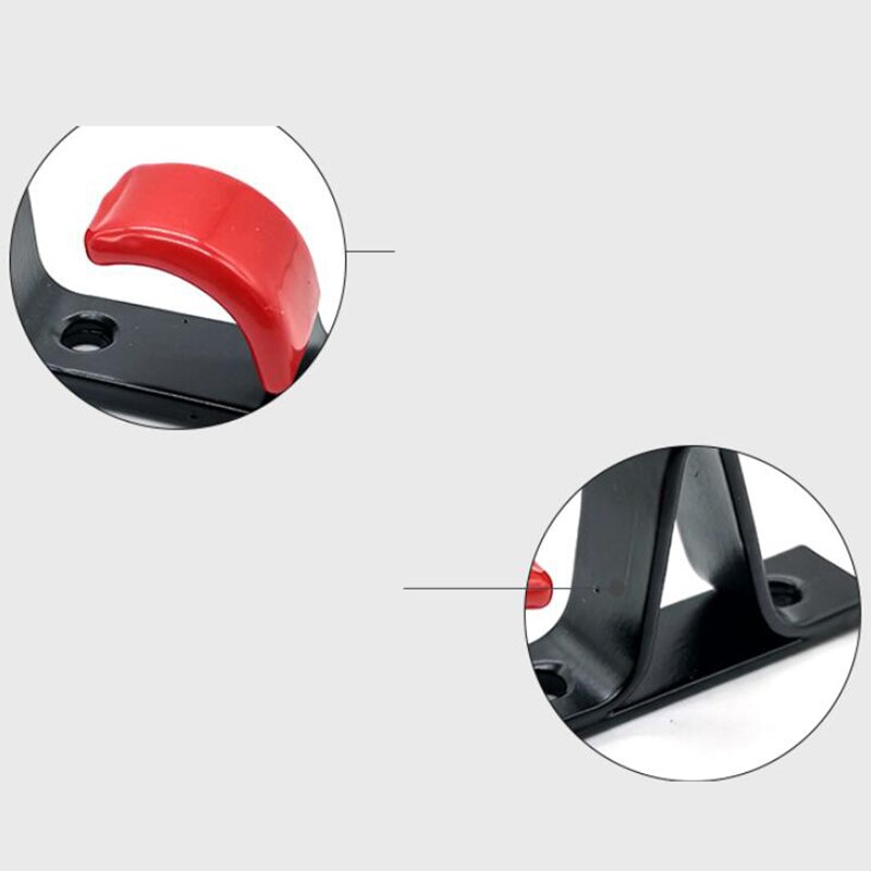 Universal Accessories Black 6 Tire Rims Hub Suspension Clip Hook Rack